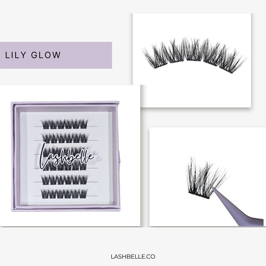 Lily Glow - Press-On Lashes | No Glue Needed | Hold Up to 10 Days