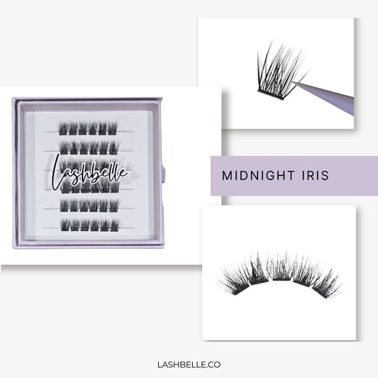 Midnight Iris - Press-On Lashes | No Glue Needed | Hold Up to 10 Days