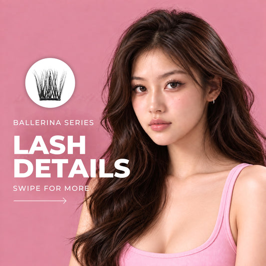*PRE-ORDER _ Ballerina Series - ÉTOILE Press-On Lashes | No Glue Needed | Hold Up to 10 Days