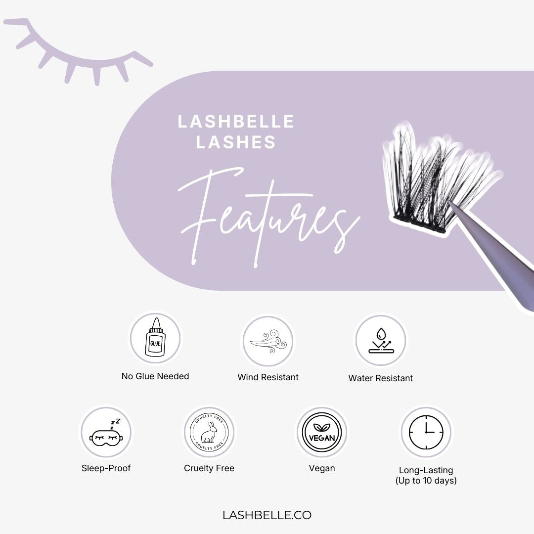 Midnight Iris - Press-On Lashes | No Glue Needed | Hold Up to 10 Days