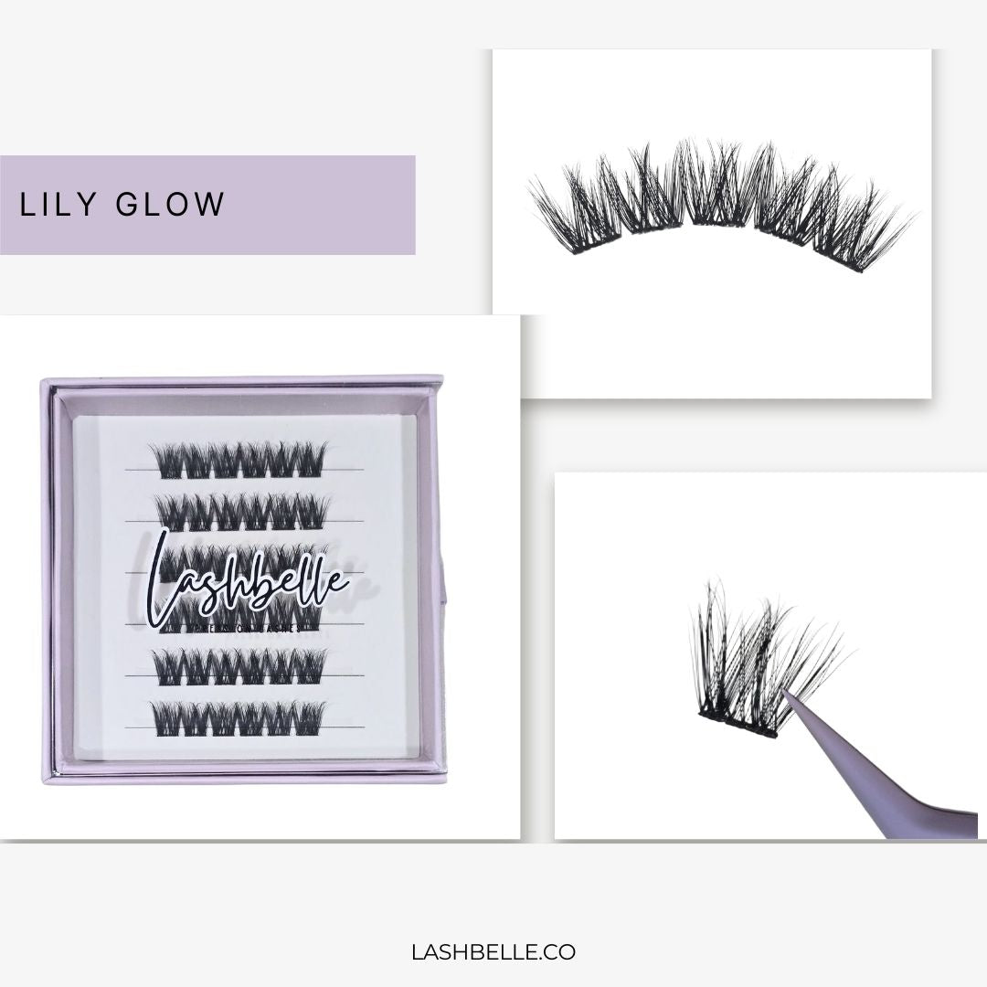 Lily Glow - Press-On Lashes | No Glue Needed | Hold Up to 10 Days