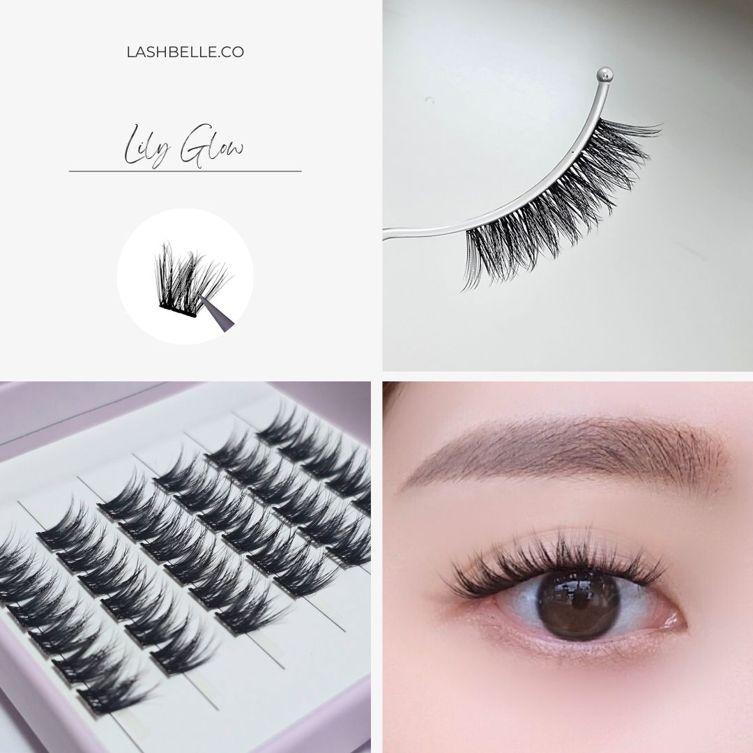 Lily Glow - Press-On Lashes | No Glue Needed | Hold Up to 10 Days