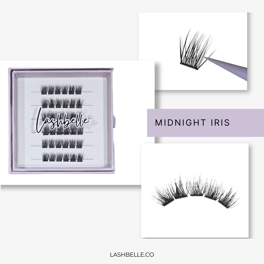 Midnight Iris - Press-On Lashes | No Glue Needed | Hold Up to 10 Days