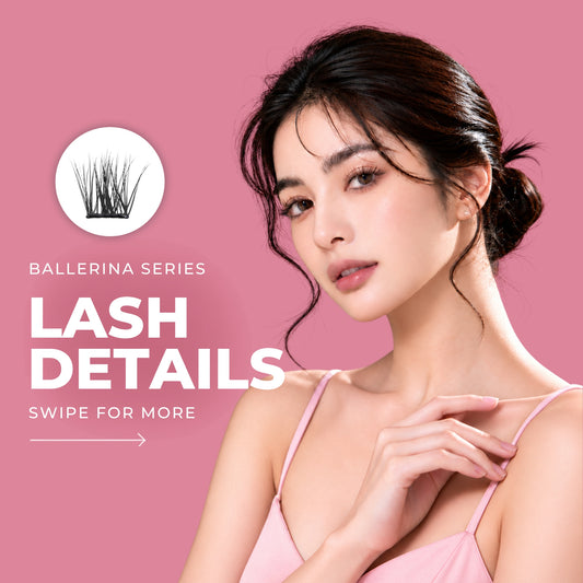 *PRE-ORDER _ Ballerina Series - ODETTE Press-On Lashes | No Glue Needed | Hold Up to 10 Days