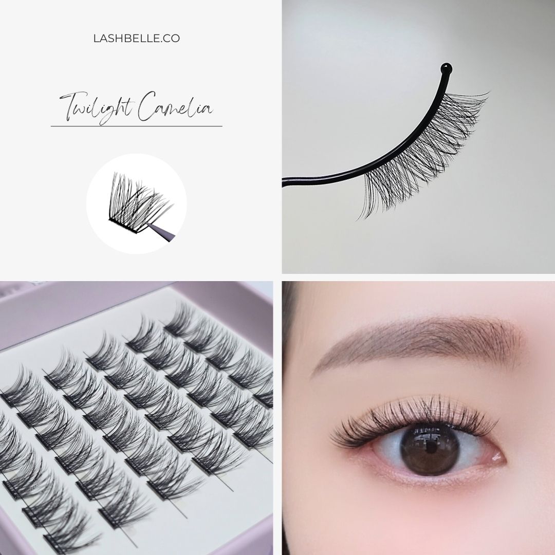 Twilight Camellia - Press-On Lashes | No Glue Needed | Hold Up to 10 Days