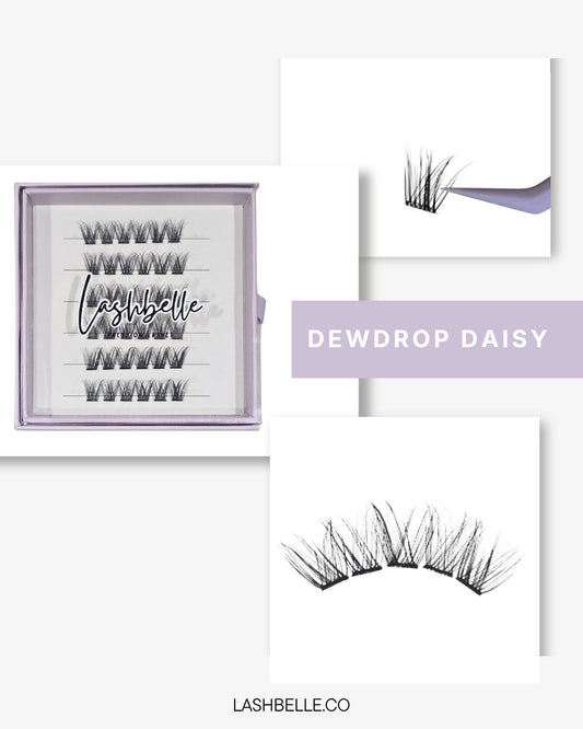Dewdrop Daisy - Press-On Lashes | No Glue Needed | Hold Up to 10 Days